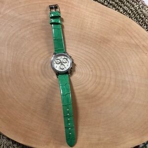 Strada Green and Silver Women's Watch